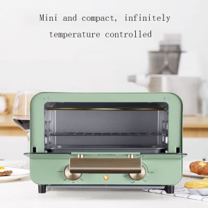 Electric Small Oven 12L Multi-Function Stainless Steel Mini Baking Oven with Timer Adjustable Temperature Toaster Pizza Oven