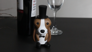 Wine Hound Corkscrews & Foil Cutt ที่เปิดจุกไวน์ และตัตฟอยล์ ดีไซน์ น้องหมา Qualy ( ควอลี่ )