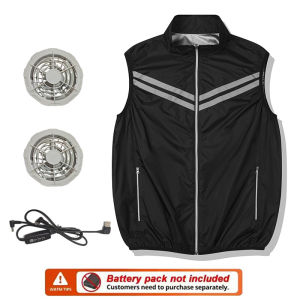 New Cooling Vest Wearable Light Fan Vest Air-conditioned Clothes Energy Saving Durable Work Fishing Cooling Vest Outdoor Hiking