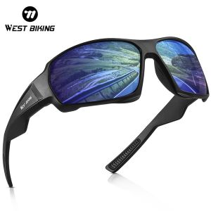 West Biking | WEST BIKING Polarized Cycling Glasses UV400 Anti-UV HD Sunglasses Running Fishing Driving Eyewear MTB Road Cycling Equipment