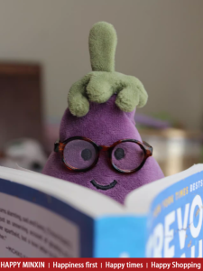 Jellycat Eggplant Doll 17cm Pendant Toy Glasses Accessory Necklace Doll Cute Camera Hanging Decoration Bag Cotton Doll Clothes