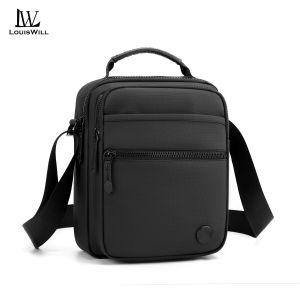LouisWill Men Bags Fashion Shoulder Bag Cross Body Bag Casual Handbag Multiple Pocket Design Large Capacity Waterproof Lightweight Casual Sport Street Bag for Travel Outdoor