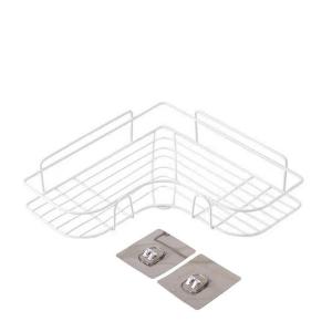 Stainless Steel Corner Storage Shelf No Drilling Wall Mounted Water Resistant Holder for Laundry Room Bathroom Kitchen