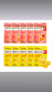 Lemona Vitamin Gummy Jelly Mixed Set – Lemon Flavor 5 + Peach Flavor 5 | Refreshing Korean Vitamin Candies
