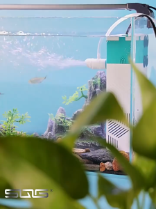 Aquarium Pump with Filter 6-IN-1 Fish Tank Oxygen Submersible increase oxygen absorption make waves