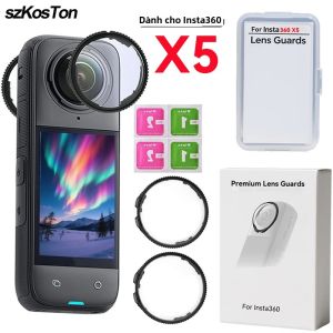 Insta360 X5 Bảo Vệ Ống Kính Nắp Xoay Nhựa Kính Cường Lực Bảo Vệ Phụ Kiện Máy Ảnh