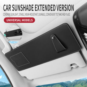 Car Sun Visor Extender Can Store Sundries Sun Blocker Car Window Glasses And Card Storage Blocker Universal For Auto Accessories