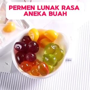 TYL Permen Lunak Kupas Aneka Rasa Buah / Baopi Gummy Soft Candy (Grape/Mango/Peach/Banana)