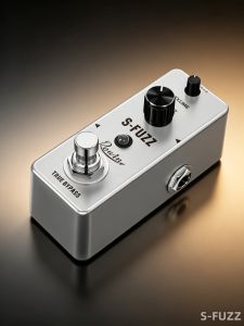 Rowin LEF-325 S-Fuzz Silicon Fuzz Guitar Pedal True Bypass Mini Hiệu Ứng Kim Loại Trắng Đầu Ra Âm Thanh Tương Tự Đầu Nối 1/4 Inch