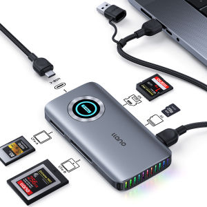 other | llano USB3.2 CFexpress Card Reader SD TF CFeA CFeB for Photographer – 10Gbps Dual Port USB-A USB-C Plug & Play for MacBook Andro