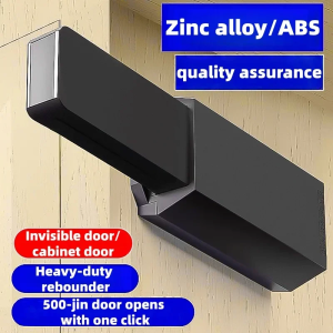 Heavy Duty Push-to-Open Latch - Automatic Self-Popping Invisible Cabinet Door Catch for Wardrobe Concealed Door & Fire Door