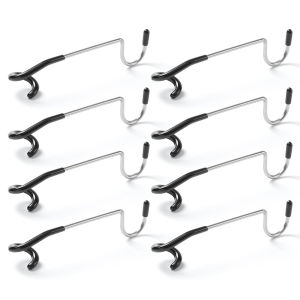 8Pcs Stainless Steel Light Stand Holder Hooks Portable Tent Pole Lamp Hanger Camping Light Pole Hook for Camping Hiking