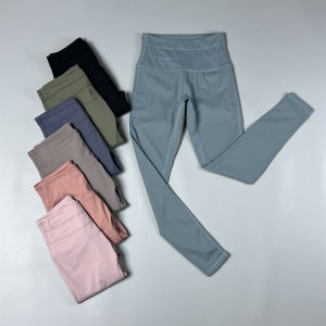 Quần Thể Thao Nữ Cạp Cao Nine-Ten Quick Dry Breathable Running Outdoor Base Layer Pants Nylon Fabric Ultra Light Elastic