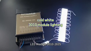 Lampu Led Modul Mini Samsung Tipe 2909 Dc 12V 3 Mata SMD 2835 Samsung Waterproof IP 68 ( Huruf Timbul)