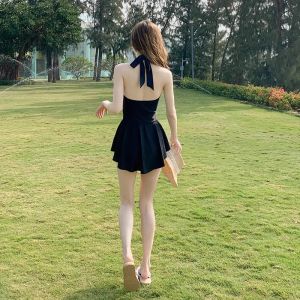 Bộ Đồ Bơi Một Mảnh Nữ Cổ Cao Che Bụng Dáng Ôm Gợi Cảm Thời Trang Bơi Lội Mùa Hè 2025 Đồ Bơi Tắm Bồn Nước Nóng