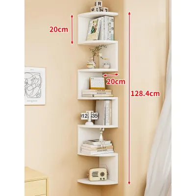 evesigar | Bedroom Corner Wall Mounted Storage Shelf Triangle