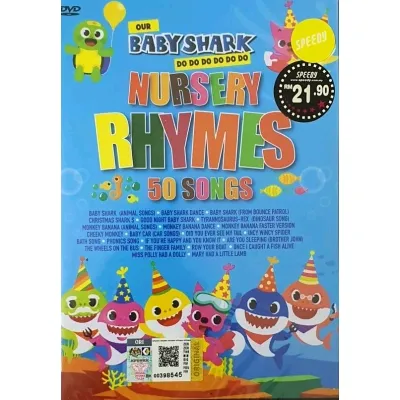DVD BABY SHARK NURSERY RHYMES 50 SONGS