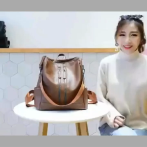 Tas Ransel Wanita Multifungsi Elegan & Stylish Bisa Jadi Ransel dan Selempang CPT 643