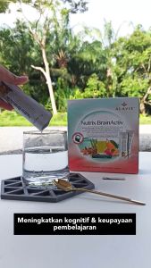 ALAVIE Nutrix-BrainActiv 15s DHA藻油花旗参健脑益智强记忆力防脑雾延缓大脑衰老营养饮 *Brain Boost Nootropic Focus Memory Cognitive Algae DHA American Ginseng Cereboost Alzheimer IQ minda Otak Sihat*