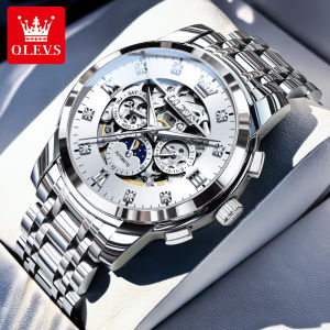 OLEVS | Multi-function Business Open Heart Waterproof Mens Watch