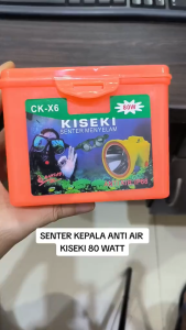 Senter Kepala Selam KISEKI CK-X6 80w Senter Diving Headlamp Super Bright Cahaya Putih