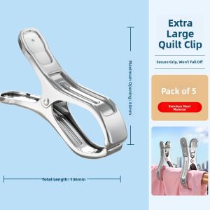 CHUSHE | Large Outdoor Clothes Drying Clips for Windproof Fixation