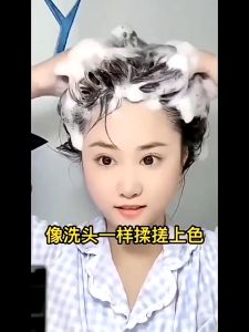 Plant bubble hair dye Household shampoo Pure plant natural mild hair color for grey hair color