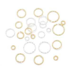 20Pcs 4/6/8/10mm Silver/14K Gold Plated Brass Jump Rings Open Loops for Earring Bracelet Necklace DIY Jewelry Making Findings
