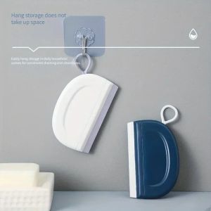 Portable Countertop Wiper Board Bathroom Wipe Glass Artifact Mini Plastic Window Cleaning Wiper Bathroom Mirror Cleaning Wiper