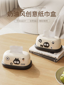 กล่องใส่กระดาษทิชชู่สำหรับห้องนั่งเล่น น่ารัก แบบ กล่องใส่กระดาษทิชชู่บนโต๊ะน้ำชา กล่องใส่กระดาษทิชชู่ข้างเตียง กล่องเก็บของ วัสดุ PP จากประเทศจีน