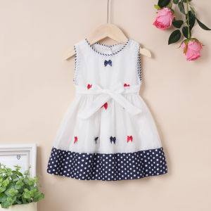 Summer A-Line Cotton Princess Vest Dress Baby Girls Sleeveless Floral Print Korean Style Childrens Clothing ZSHANGLEYER