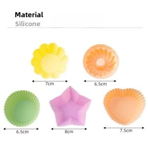 Bake And Steam Silicone Cake Muffin Cups Baby Steamed Cake Microwave Oven Cake Cup Durable Heat Resistant Baking Cooking Tools