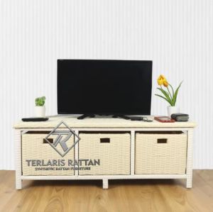 READY STOK LEMARI ROTTAN 3laci minimalis
