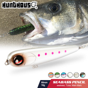 Hunthouse Floating Poppen Pencil Lure Fishing Wobbler WTD 95mm/18g Saltwater Topwater Surface Pesca Stick Bass Walker lw533