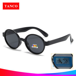 TANCO 1016 Trẻ em Kính mát phân cực 100% chống tia cực tím đầy màu sắc Khung vật liệu đàn hồi UV400 ống kính