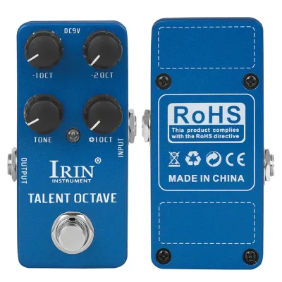 ≮727≯ IRIN RS-19 TALENT OCTAVE Pedal 3 Octave Separate Volume Control Electric Guitar Effect Pedal True Bypass Guitar Accessories