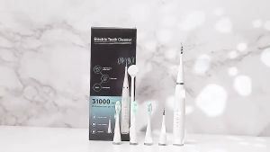 Bàn chải đánh răng điện làm trắng răng cạo vôi răng bằng sóng siêu âm sạc USB chống nước cho trẻ em người lớn ELECTRIC TEETH CLEANER