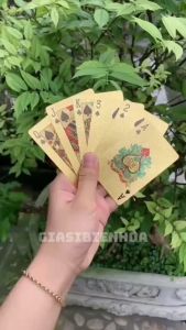 Bộ Bài Tây Mạ Vàng Phong Cách Thời Trang