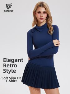COSLEAF | Breathable Slimming Long Sleeve Sportswear For Golf Tennis And Running