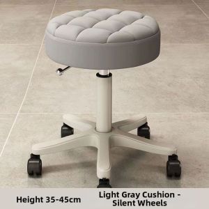 Rotating Adjustable Beauty Salon Chair with Wheels