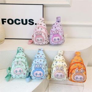 2025 Labubu Bakcpack for Kids Cute Cartoon Monster Bag Student Kawaii Backpack Outdoor Travel Bag Gifts for Boys and Girls