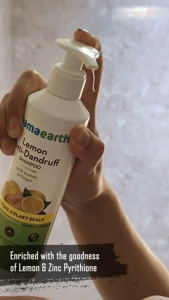 Mamaearth Lemon - Bộ Dầu Gội - Xả tóc mềm mượt và sạch gầu chai 250ml