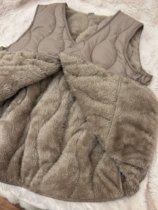 Lamb Velvet Jacket Womens Autumn Winter Fleece Lined Warm Inner Wear Northeast Harbin below Zero Clothing down Cotton Vest