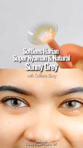 [LADYNAYOAN APPROVED] BUY 1 GET 3 Softlens Story Sunny Grey 1 Pasang | 14.5mm Soflens Premium Korea | Soflen Grey 6Bulan | Normal dan -0.50 sd -6.00