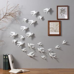 Modern Creative Minimalist European Ceramic Wall Decor 3 Birds