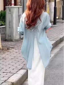 chaqi | Áo khoác chống nắng bằng lụa mỏng nhẹ cho nữ mùa hè mới chống tia UV Áo khoác chiffon hở tà Áo khoác ngoài thời trang