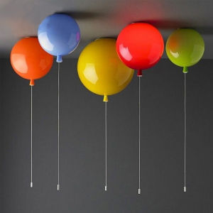 Modern Minimalist Ceiling Light Childrens Room Decorative LED Balloon Lamp for Leisure Area Bedroom Simple round Acrylic Light