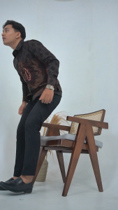 MENSTYLE BATIK - Kemeja batik pria Ambara slimfit lapis furing bahan katun prima lengan panjang
