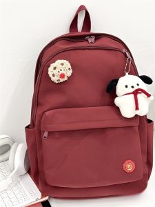 กระเป๋าเป้สะพายหลังผ้าไนลอนสไตล์ญี่ปุ่นสำหรับผู้หญิง กระเป๋าสะพายไหล่แบบสองข้างสำหรับนักเรียนมัธยมปลายและมัธยมต้น กระเป๋าสะพายแบบลำลอง