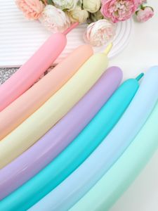Birthday Decorative Long Strip Balloons Childrens Party Props Boys Girls Photo Props Multicolor Macaron Color Indoor Latex Balloons